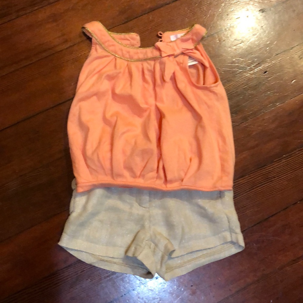 Janie and Jack shorts and matching top